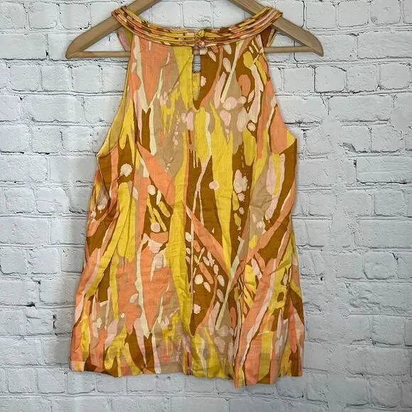 J.‎ Crew Women’s Sleeveless Tank top Blouse Ruffles at neck size small - Picture 4 of 8